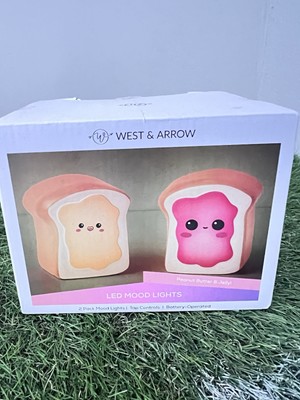 West & Arrow Peanut Butter & Jelly Toast LED Mood Lights
