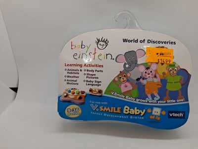 NEW VTech VSmile Baby BABY EINSTEIN World of Discoveries Smartridge 9-36 Months