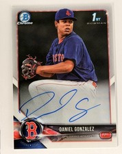 2018 Bowman Chrome #CPA-DG Daniel Gonzalez Prospects Autographs