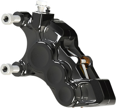 Arlen Ness Tech Bremssattel 6-Kolben Schwarz Front Links #02-215