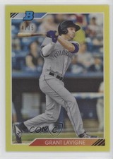 2020 Bowman Heritage Chrome Prospects Yellow Refractor 64/75 Grant Lavigne y0i
