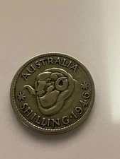 AUSTRALIAN PRE DECIMAL COIN A 1946 ONE SHILLING COMES IN NICE FINE ORIGINAL COND