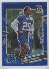 2023 Donruss Rated Rookie Optic Preview Blue Scope Prizm Julius Brents #346 0h3t