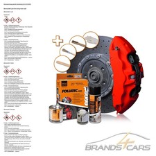 FOLIATEC BREMSSATTEL LACK SET BREMSSATTELLACK BREMSENLACK RACING ROSSO MATT ROT