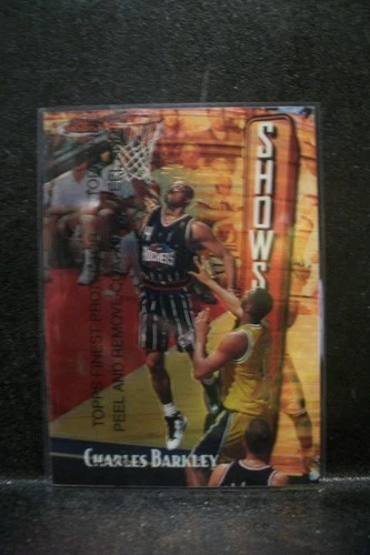 CHARLES BARKLEY 1997-98 Topps Finest Showstoppers #219 Rockets w/coating