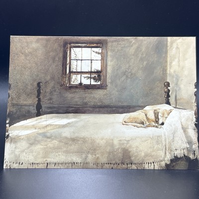 Andrew Wyeth : Master Bedroom with Dog : 5x7 Card 1996 Perfect for