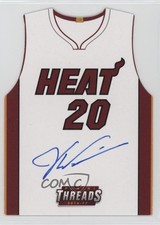 2016-17 Panini Threads Team Die-Cuts 78/99 Justise Winslow #6 Auto 6fs