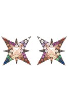 Latelita North Star Regenbogen Ohrstecker RoséGold Cubic Zirkonia