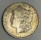 Toned AU 1904-O Morgan Silver Dollar (minor rim issues), U.S. $1 Coin Almost UNC