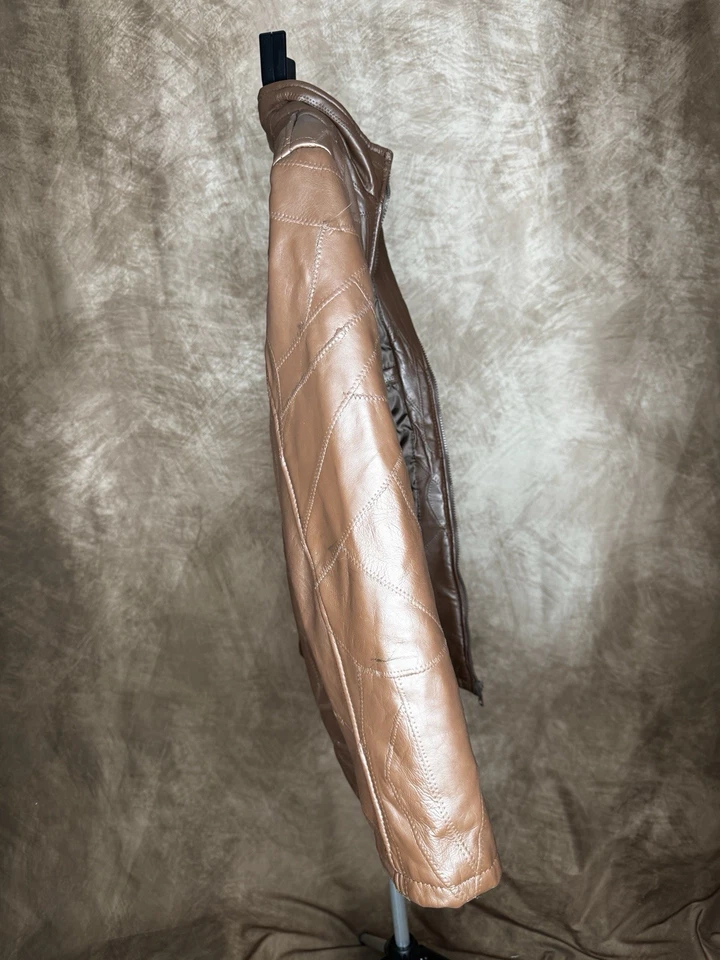 Haband TUDOR Court Vintage Genuine Leather Jacket Brown, Size L - Image 3 of 4