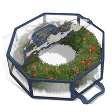  Wreath Storage Container - Clear Christmas Wreath Storage Bag, Dual 30" PVC