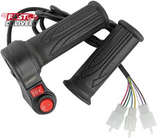 Electric Twist Throttle Grips, Electric Scooter Three Speed Throttle Handlebar,