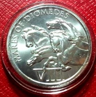 12 Labors of Hercules-Mares of Diomedes VII Round 1 Troy oz.999 Silver w/Capsule