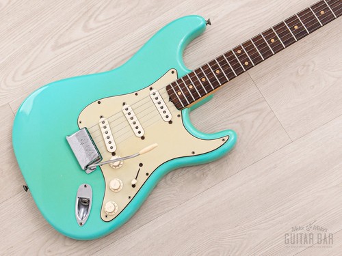 1961 Fender Stratocaster Pre-CBS Vintage Guitar Seafoam Green Slab Board w/ Case