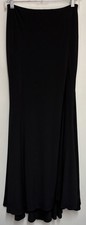 VINTAGE JOVANI Black MAXI SKIRT High Slit SPECIAL EVENT Whimsy Goth Size 2