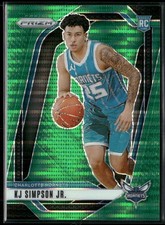 2024-25 Panini Prizm - KJ Simpson Jr. Green Pulsar /25 #247 Hornets