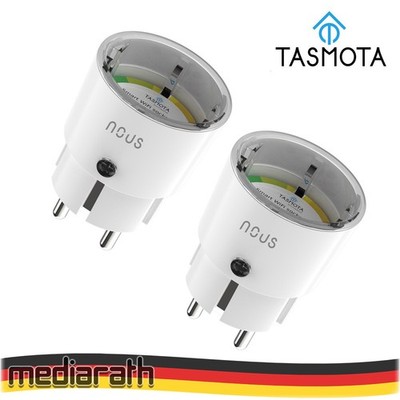 2X Nous A1T 16A 3680W Verbrauchsmessung WiFi - Tasmota - optional calibrated