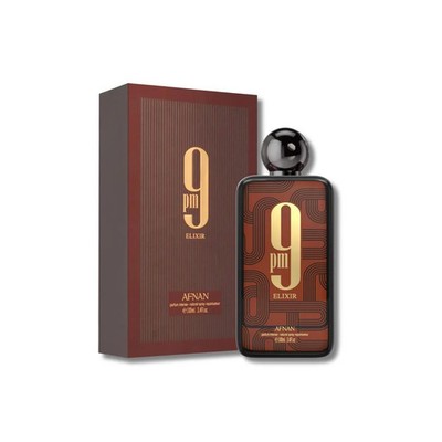 9pm Elixir by Afnan 3.4 Oz Parfum Intense Spray Unisex New