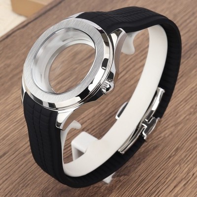 Sapphire 45mm Modify Rolex Mod NH35 Watch Case Strap Steel For Seiko NH34 36 38