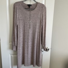 AB STUDIO Womens rayon blend midi sweater dress with pockets Size Medium NWT
