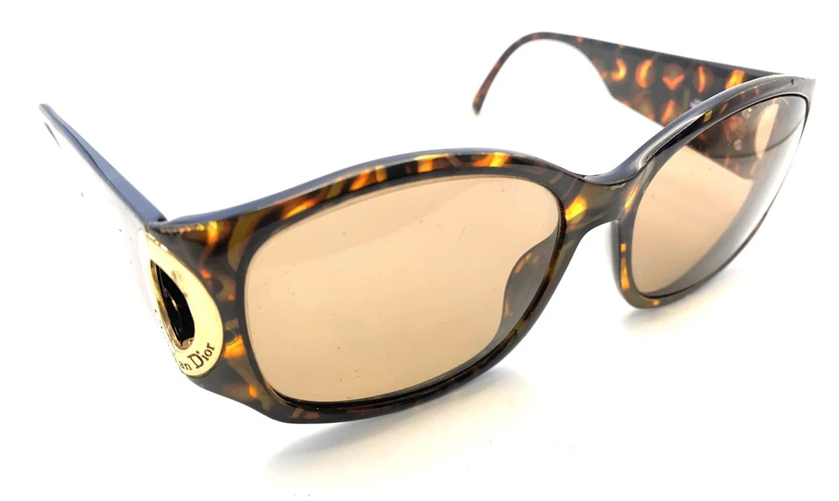 Dior Oversized Womens Sunglasses Brown Gold DIORVOLUTE2F DIOR Lady 9522 R2I XL (58 - 21) with Violet lenses and  main image 3