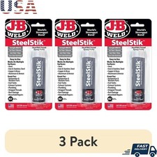 3 Pack Steel Epoxy Putty Repair Kits Hand Mixable Waterproof Durable Quick Set