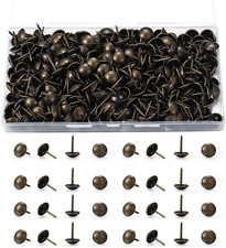 Wugongshan 250 Pcs Upholstery Tacks, Decorative Furniture Tacks, round Head Bron