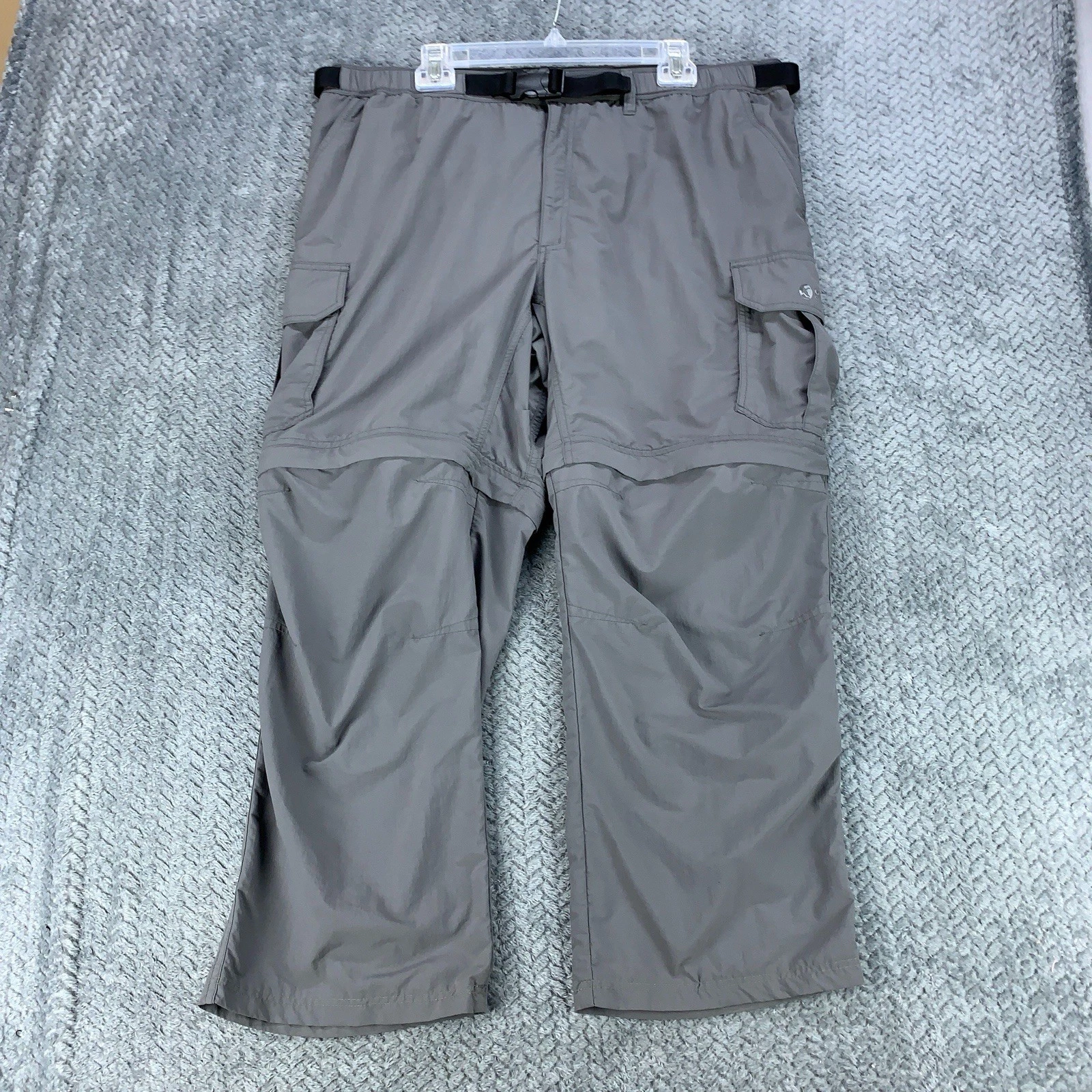 Gander Mountain Guide Series Gray XL/30 Convertible Zip Off Cargo Pants Hiking