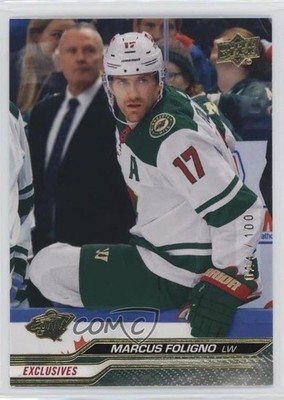 2023-24 Upper Deck Series 2 Exclusives 24/100 Marcus Foligno #340 18vw