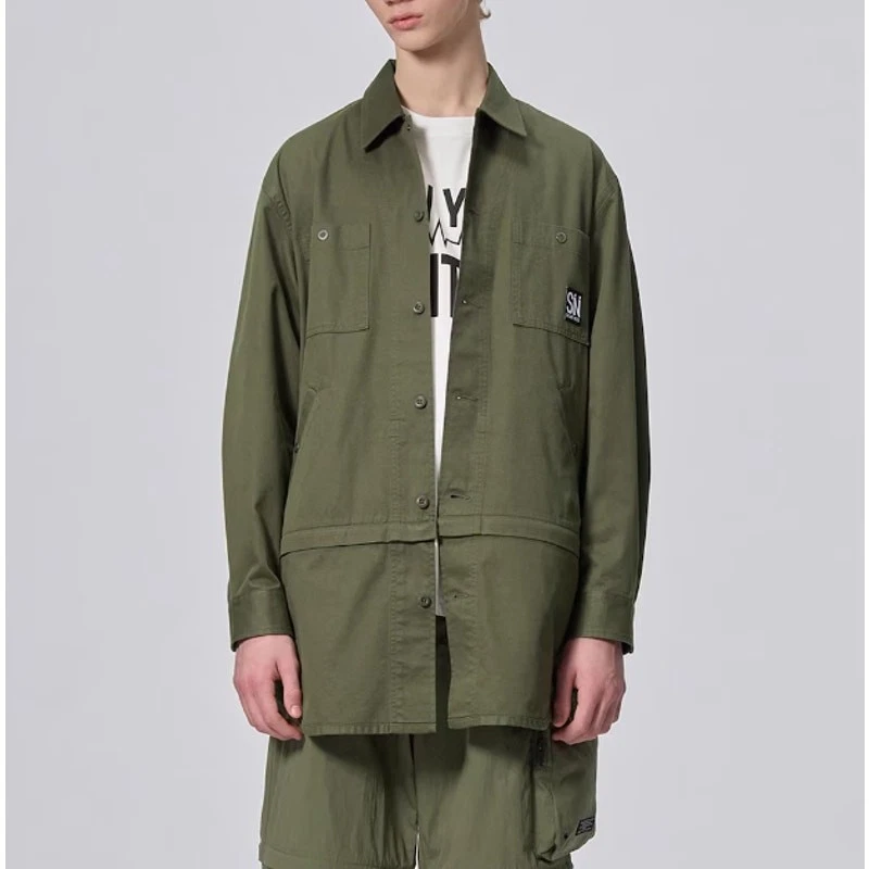 NWT GU (Uniqlo) UNDERCOVER Jun Takahashi Silent Noise Tunic Shirt Olive Green XL - Image 3 of 4