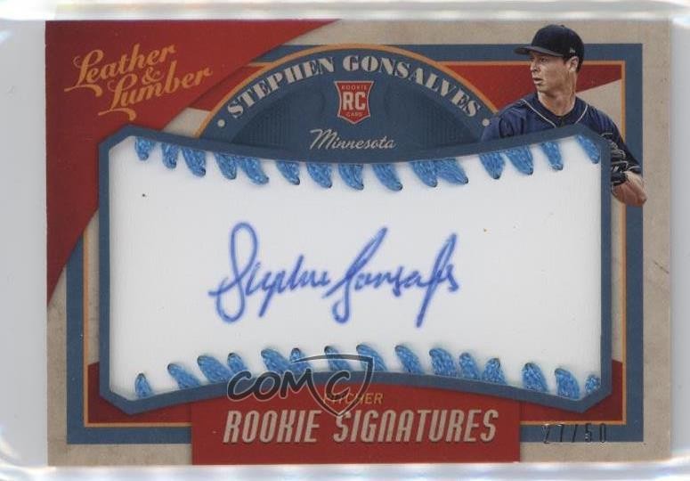 2019 Panini Leather & Lumber 27/50 Stephen Gonsalves #110 Auto RC 12gr