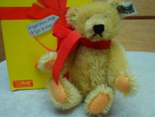 Vintage 1980s Steiff BABY SOFT 8" Teddy Bear with Tags in Gift Box