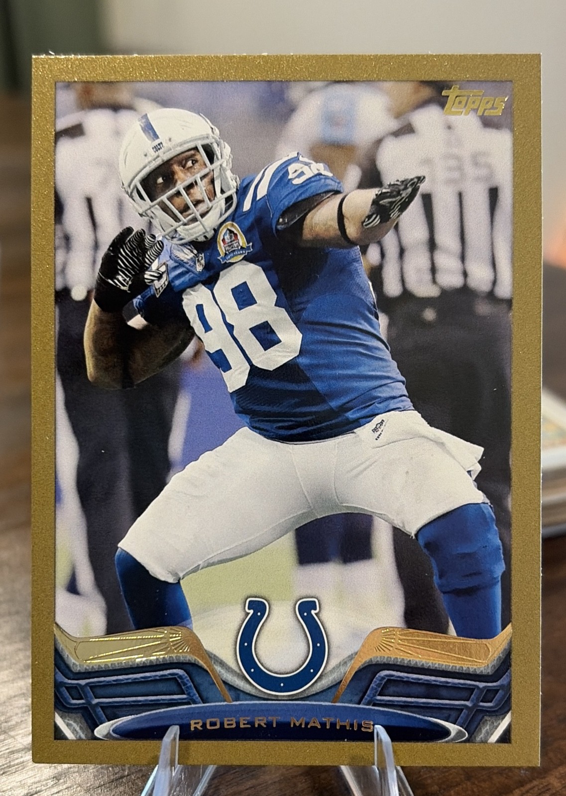 2013 Topps - Robert Mathis #366 Gold Border 1004/2013 Indy Colts