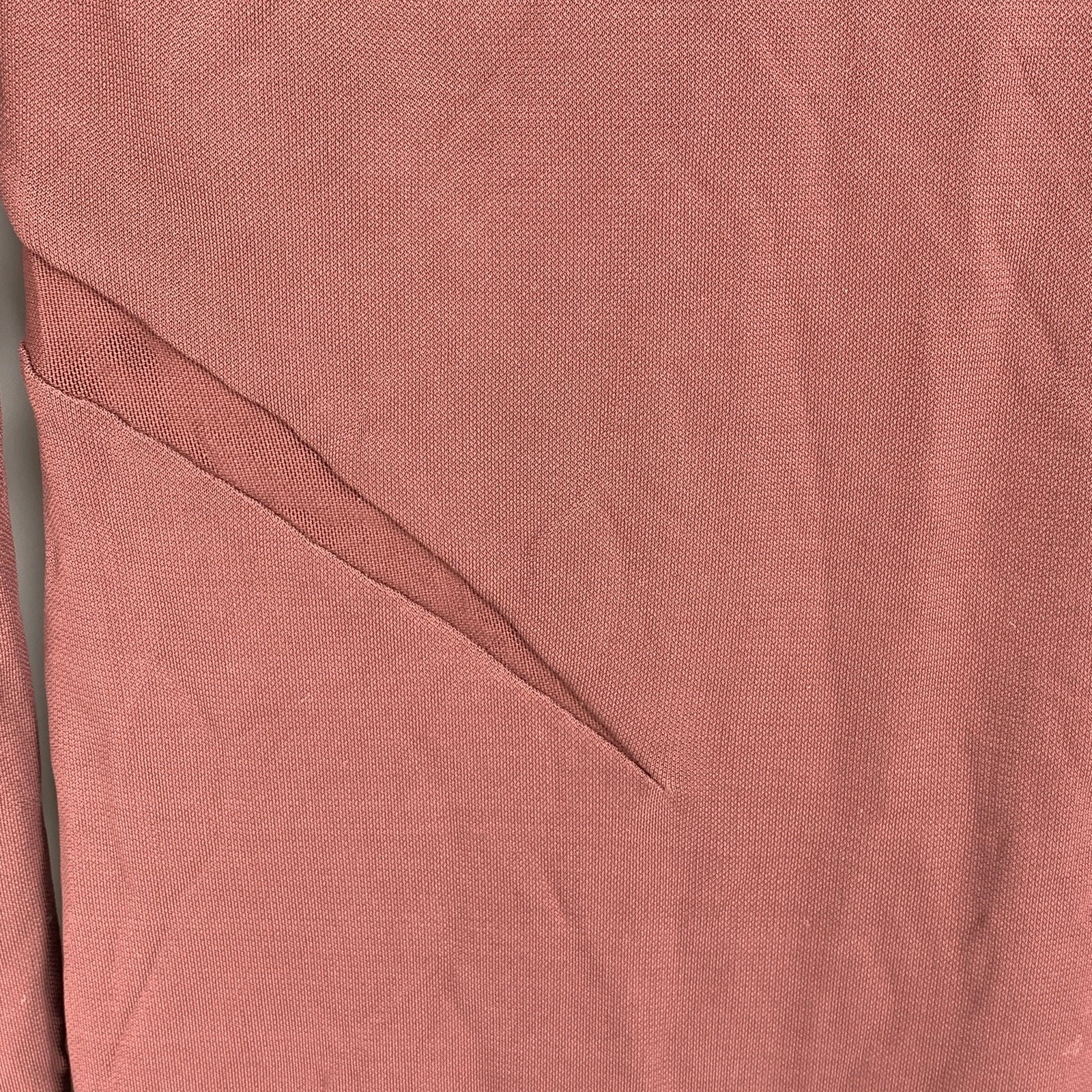 Abito Body Donna T By Alexander Wang Manica Lunga Tg Large Marrone Elasticizzato