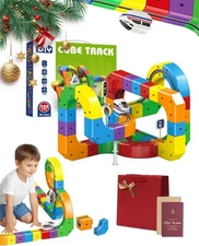 Train Set – 3D Train Routes with Mix-And-Match Stem Cubes, Gravity-Defying Ele