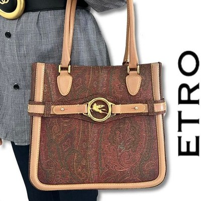 Etro Women Bag Pegasus Handbag Paisley Pegaso Tenma Metal Fittings Limited Editi