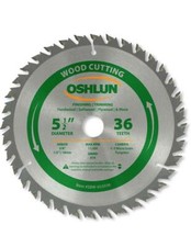 Oshlun SBW-055036 Circular Saw Blade 5-1/2-Inch 36-Tooth ATB Finishing Cut