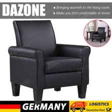 Ohrensessel PU Leder Sessel Polstersessel Fernsehsessel Wohnzimmer Einzelsofa DE