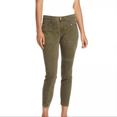 J Brand Denim Ladies Skinny Jeans Green Cargo Pants UK