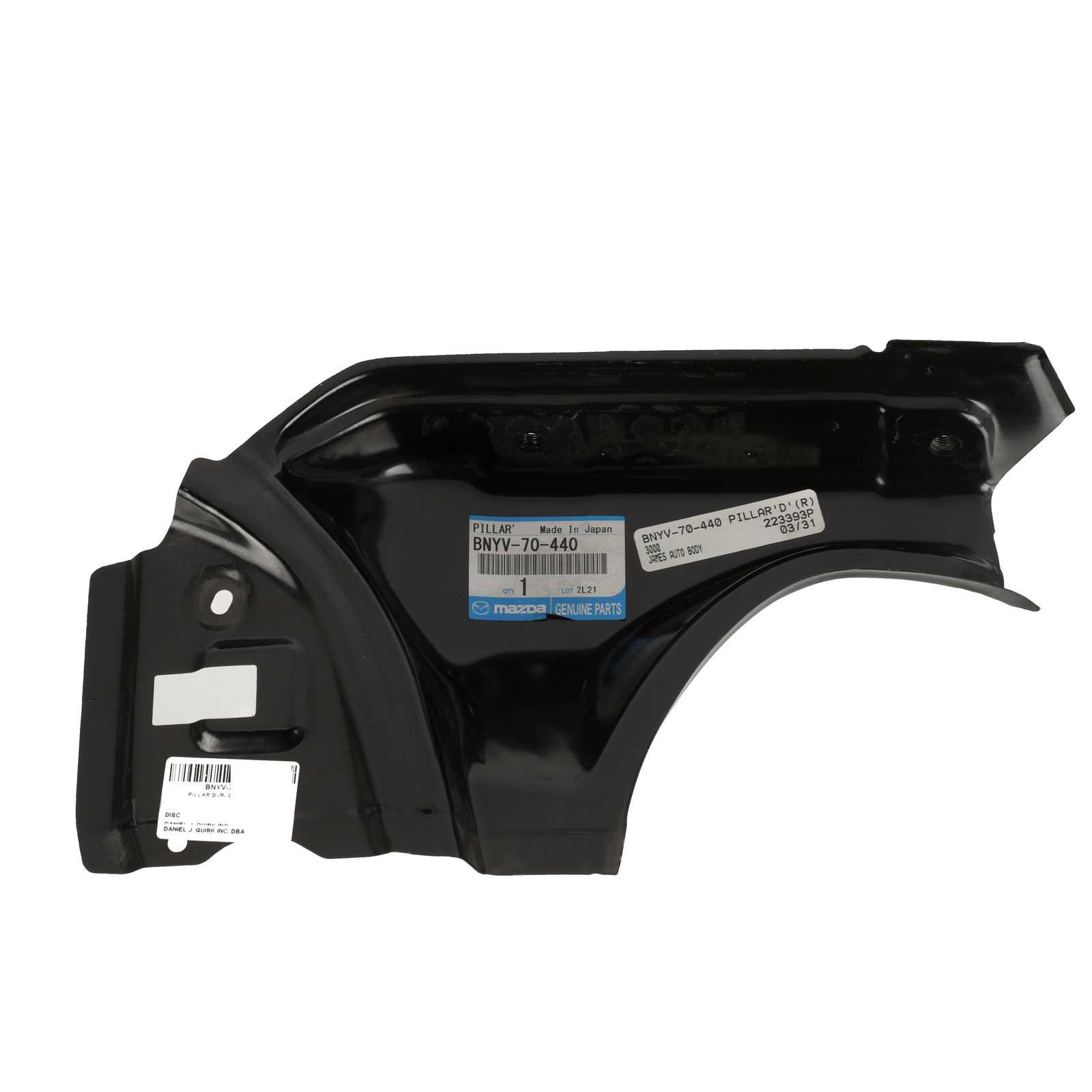 Extensión de canal derecho para Mazda3 2004-2009 (N/P BNYV-70-440)