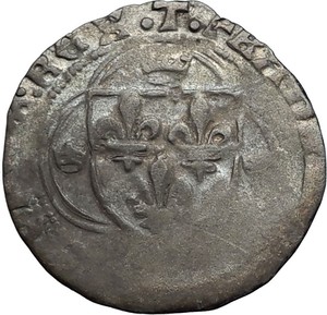 Details About 1515 France King Francis I Billon Grand Blanc Antique Coin W Fleur De Lys I66741