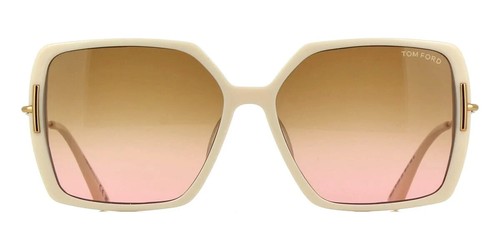 Tom Ford Joanna TF1039 25F White Square Plastic Sunglasses Frame 59-15-140* - Picture 2 of 3