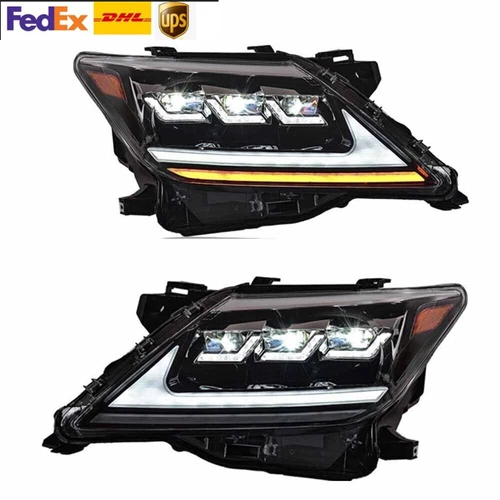 For Lexus LX570 2007-2015 LED Headlight DRL Sequential Signal LED Low/High Beam - Picture 3 of 14
