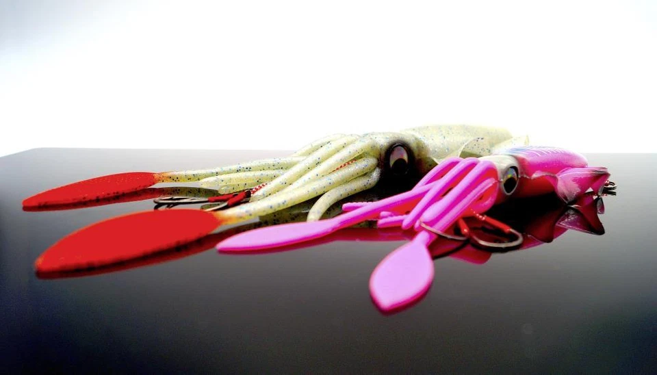 Rhino Squid  Tintenfisch-Jig mit 2 Assist Hooks 50g-300g Jig-Köder Meeresköder - Bild 4 von 4