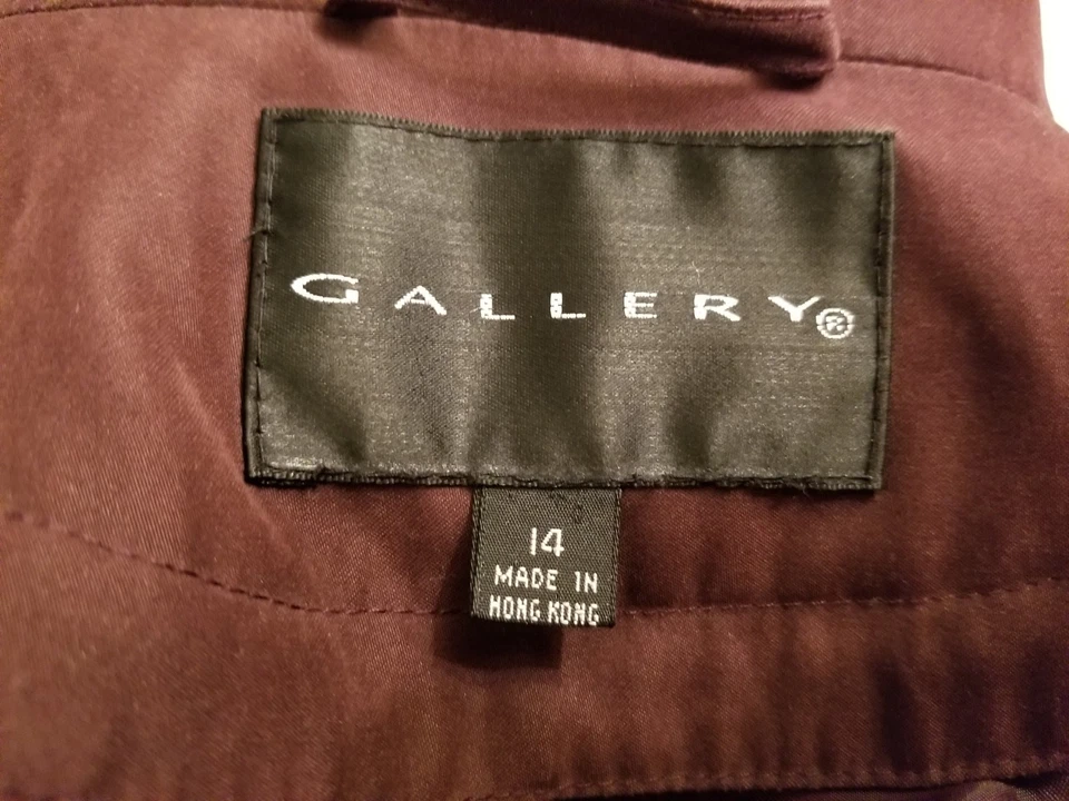 Gallery Womens Trench Jacket Coat Size 14 Brown - Image 2 of 4