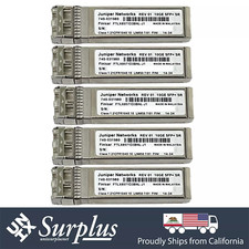 LOT of 5 Juniper Finisar Original 10GB SFP+ S...