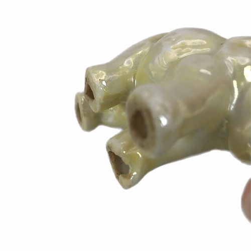 Set of 3 Elephant Figurines 2 Ceramic Japan 1 Gold & Crystal Mommy & Baby READ - Picture 4 of 12
