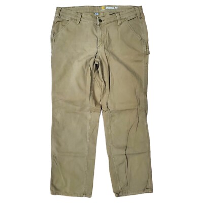 CARHARTT Pants Womens 16 Beige Regular Carpenter Original Fit Workwear  Outdoor