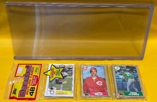 1987 Topps BASEBALL 48 Card Rack Pack w/ Clemens All Star & McGwire ROOKIE Front