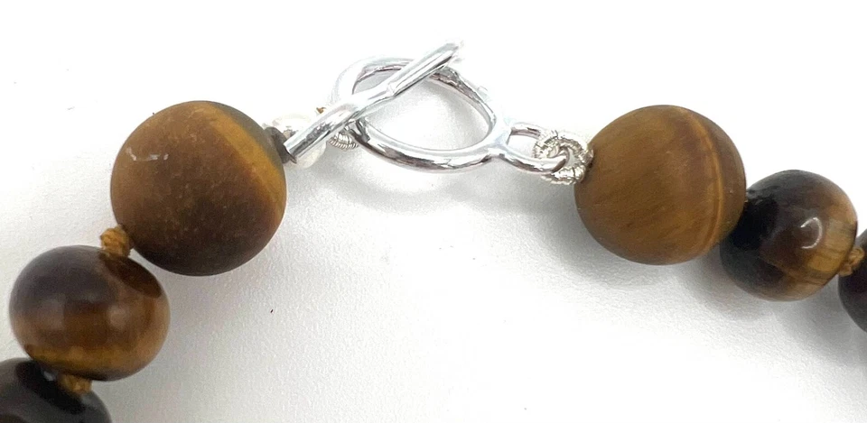 Simon Sebbag Tiger Eye Faceted beads w/ pendant necklace PS70FL/TEFSC - Image 3 of 3